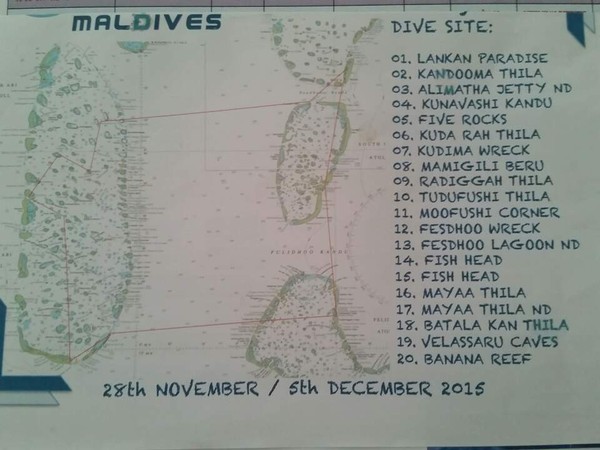 몰디브 대표 코스인 베스트 오브 몰디브 다이빙 7박8일 루트